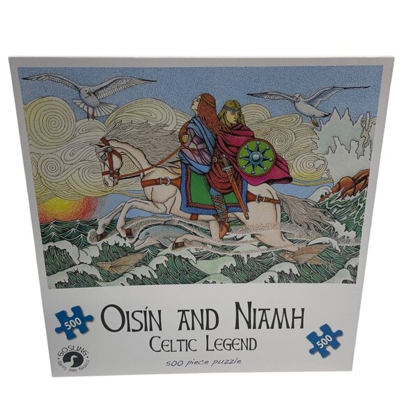Gosling 500 Piece Jigsaw Puzzle Oisín and Niamh Celtic Legend - Picture 1 of 2